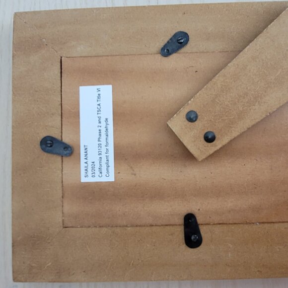 Shaila Anant Black White Check Bone Inlay and Wood Checkered Picture Frame 4 x 6 - Picture 12 of 15